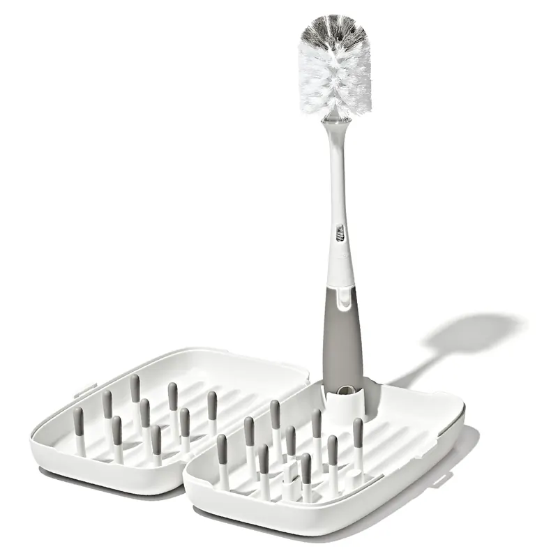 OXO Tot Travel Bottle Drying Rack & Brush