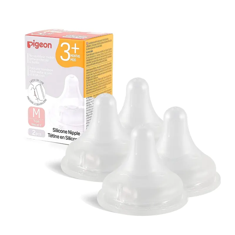 Pigeon Silicone Nipples with Latch-On Line