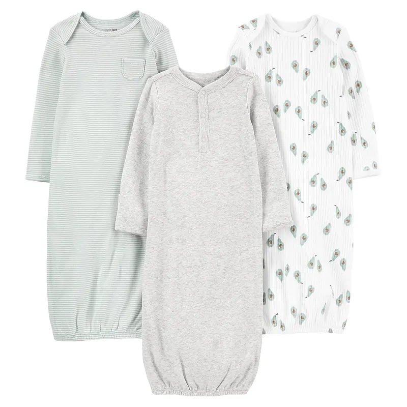Simple Joys by Carter's Cotton Sleeper Gowns, 3-Pack