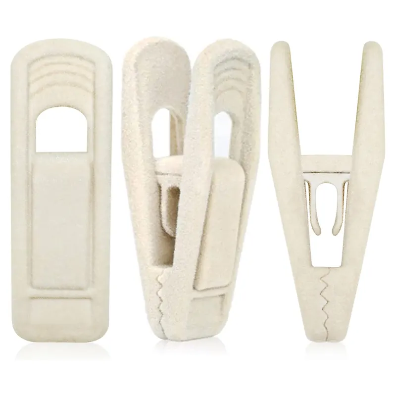 TOFIIGREM Velvet Hanger Clips, 40 Pack